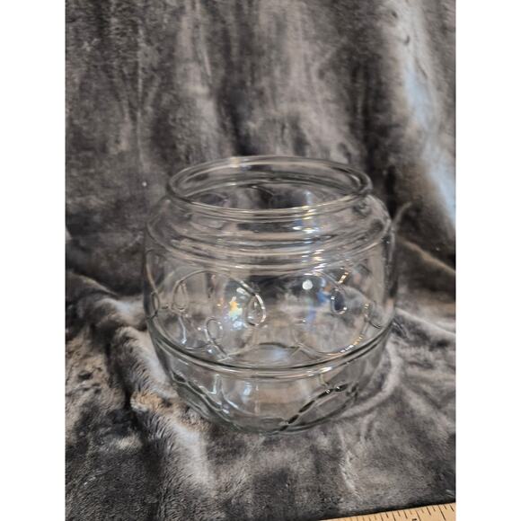 Anchor Hocking Easter Egg Shaped Glass Cookie Jar Easter Candy Jar Spring Decor - Picture 3 of 4